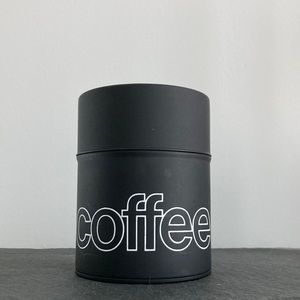 Modern coffee vaccuum sealed tin Helvetica font Kotodo made in Japan